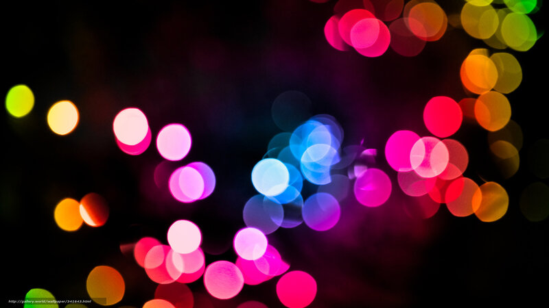 Colorful Bokeh Lights — Pink, Vibrant, Night