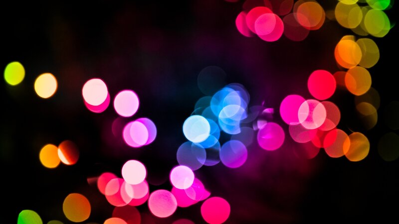 Colorful Bokeh Lights — Pink, Vibrant