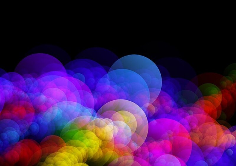 Colorful Bokeh Lights — Purple, Vibrant, Abstract