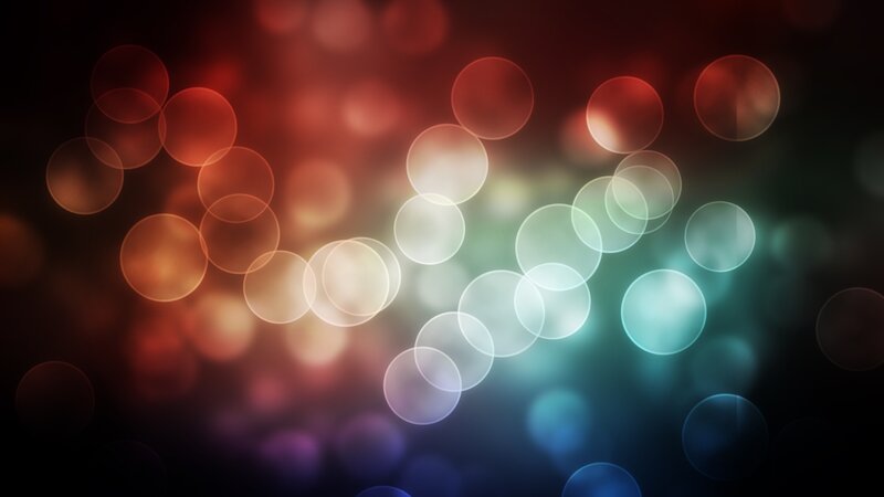 Colorful Bokeh Lights — Red, Dreamy, Abstract