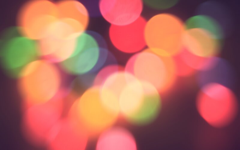 Colorful Bokeh Lights — Red, Dreamy, Night