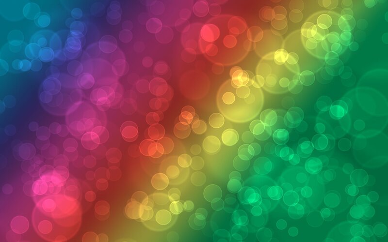 Colorful Bokeh Lights — Red, Vibrant, Abstract, Circles