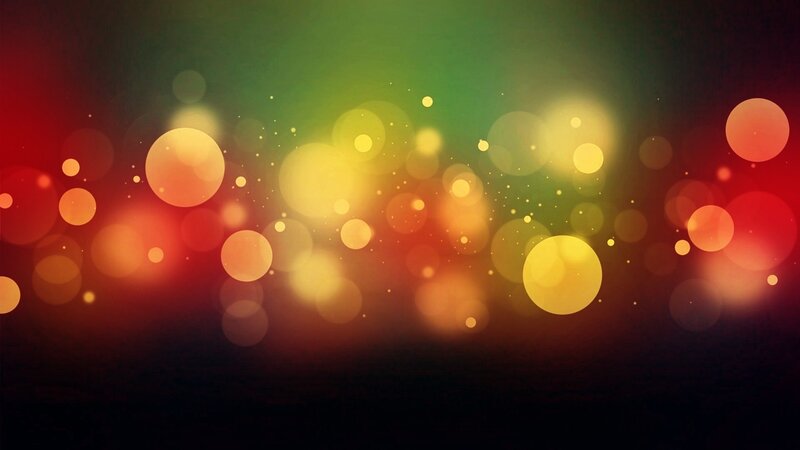 Colorful Bokeh Lights — Red, Vibrant, Abstract