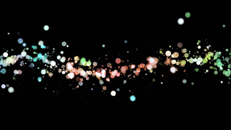 Colorful Bokeh Lights — White