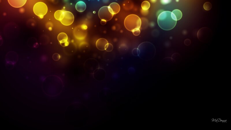 Colorful Bokeh Lights — Yellow, Dreamy, Abstract