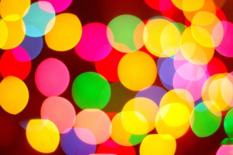 Colorful Bokeh Lights — Yellow, Vibrant, Abstract, Circles