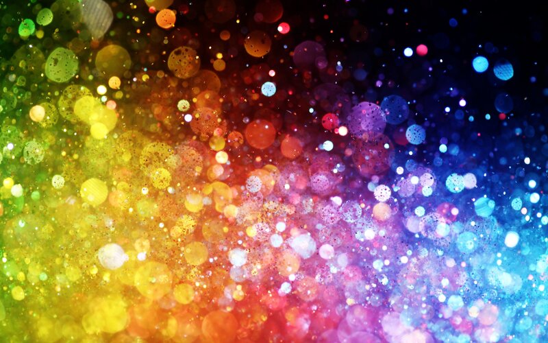 Colorful Bokeh Lights — Yellow, Vibrant, Abstract, Particles