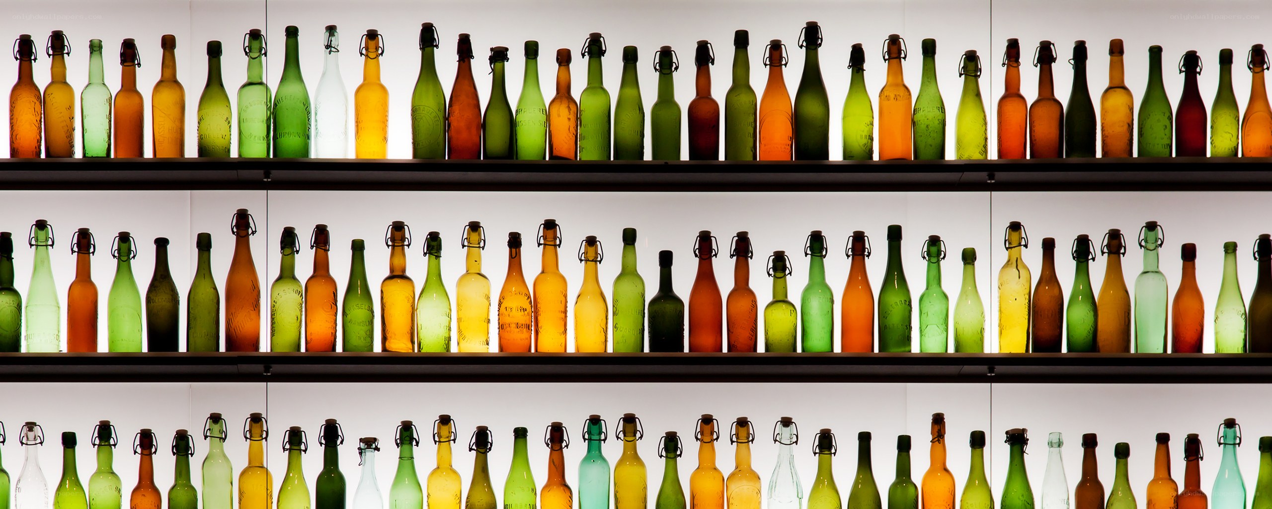 Colorful bottle collection