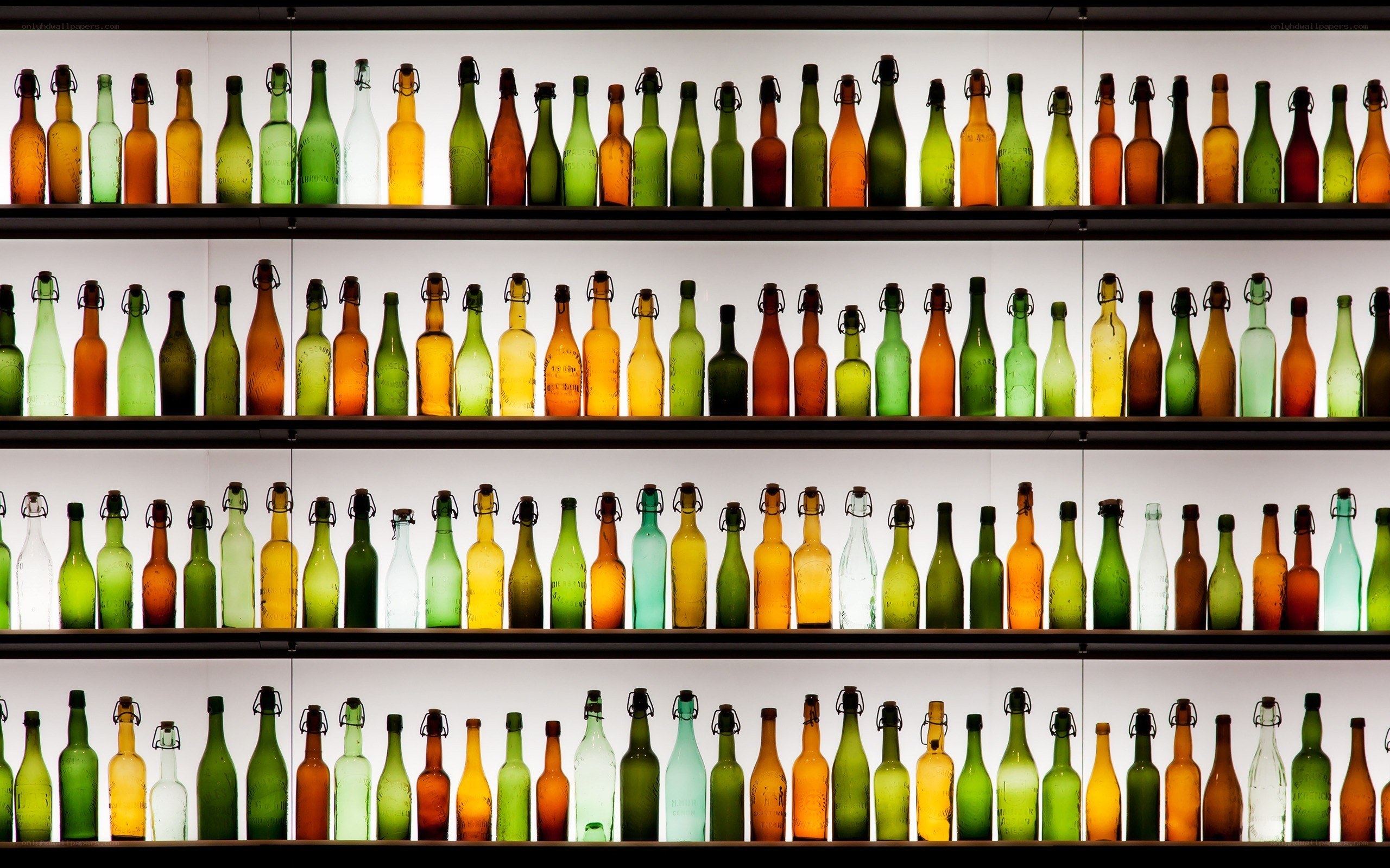 Colorful bottle collection