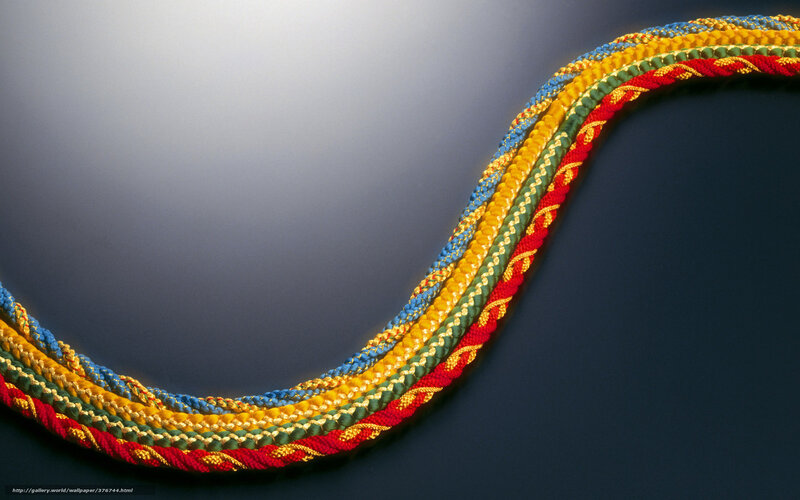 Colorful braided ropes