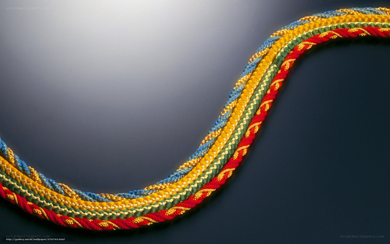 Colorful braided ropes