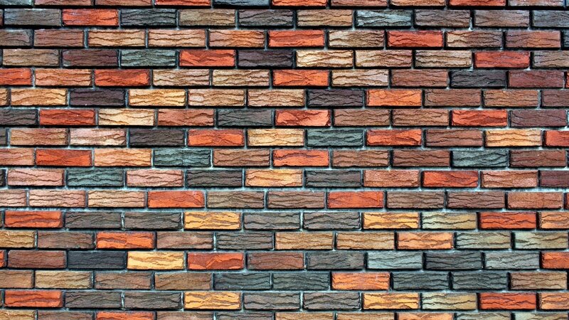 Colorful Brick Wall — Brown