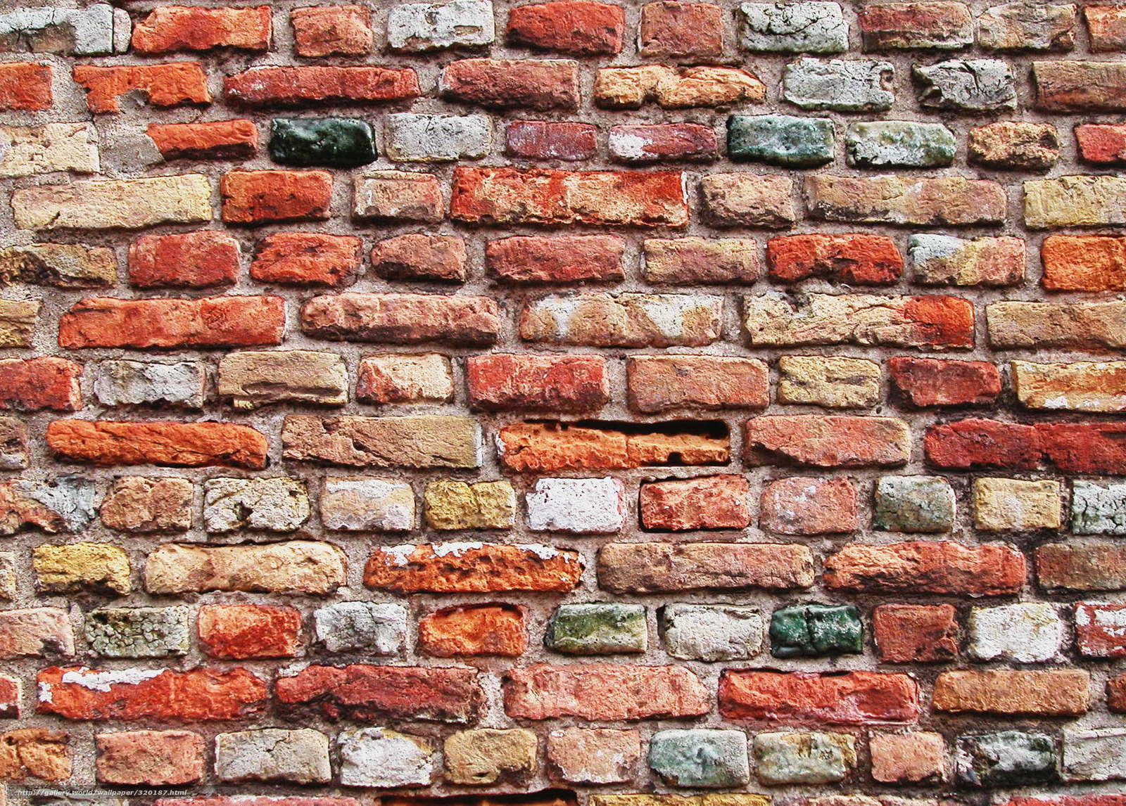 colorful brick wall texture
