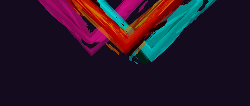 Colorful Brush Strokes — Magenta