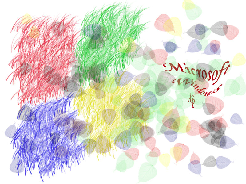 colorful brush strokes with text