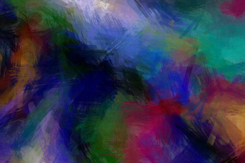 Colorful Brushstrokes — Blue