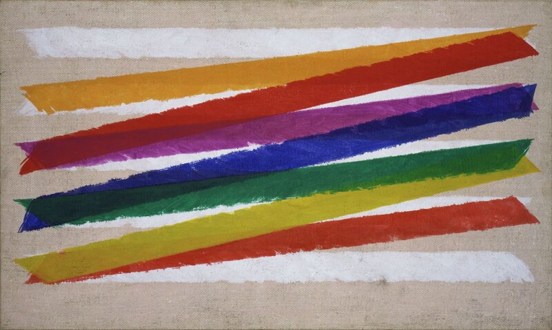 Colorful Brushstrokes on Canvas