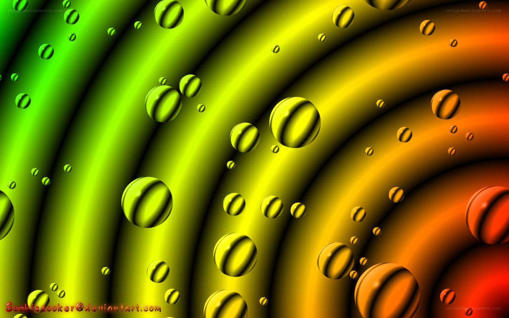 Colorful bubble abstract