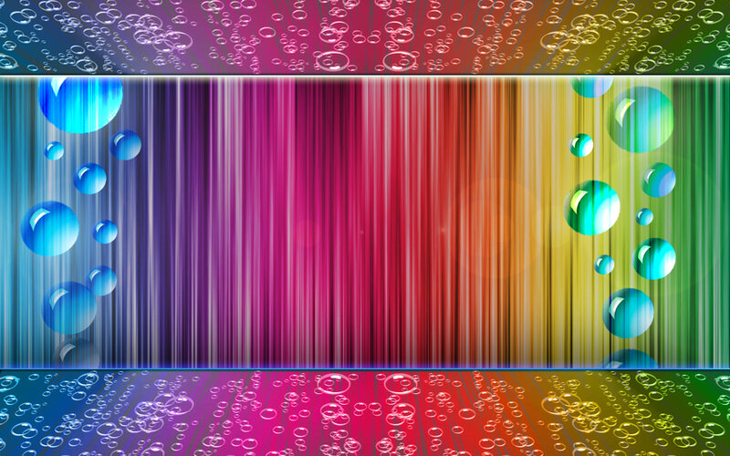 Colorful Bubble Curtain