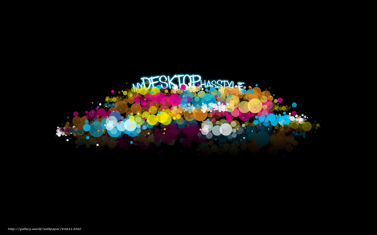colorful bubble desktop wallpaper