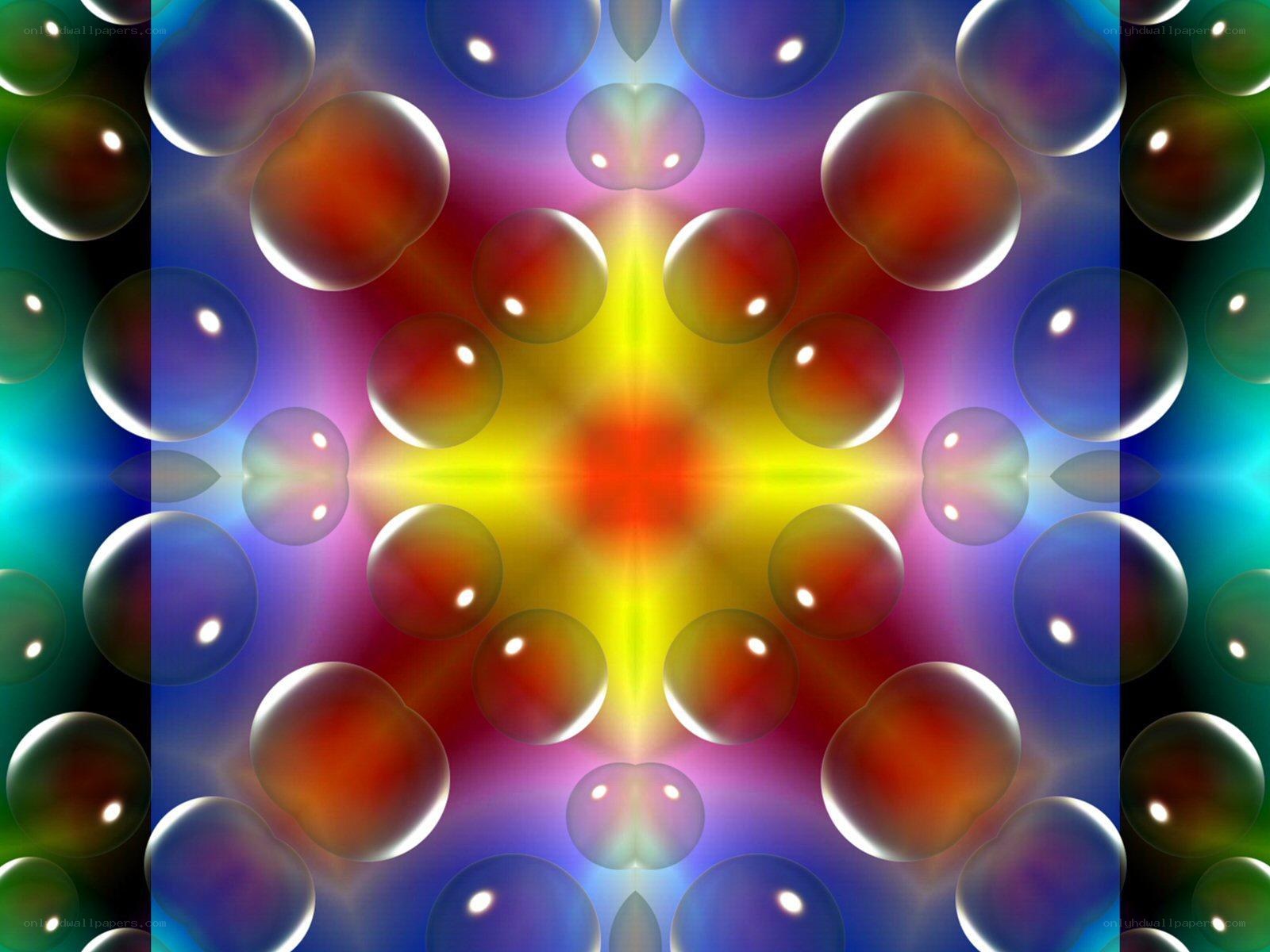 Colorful bubble mandala