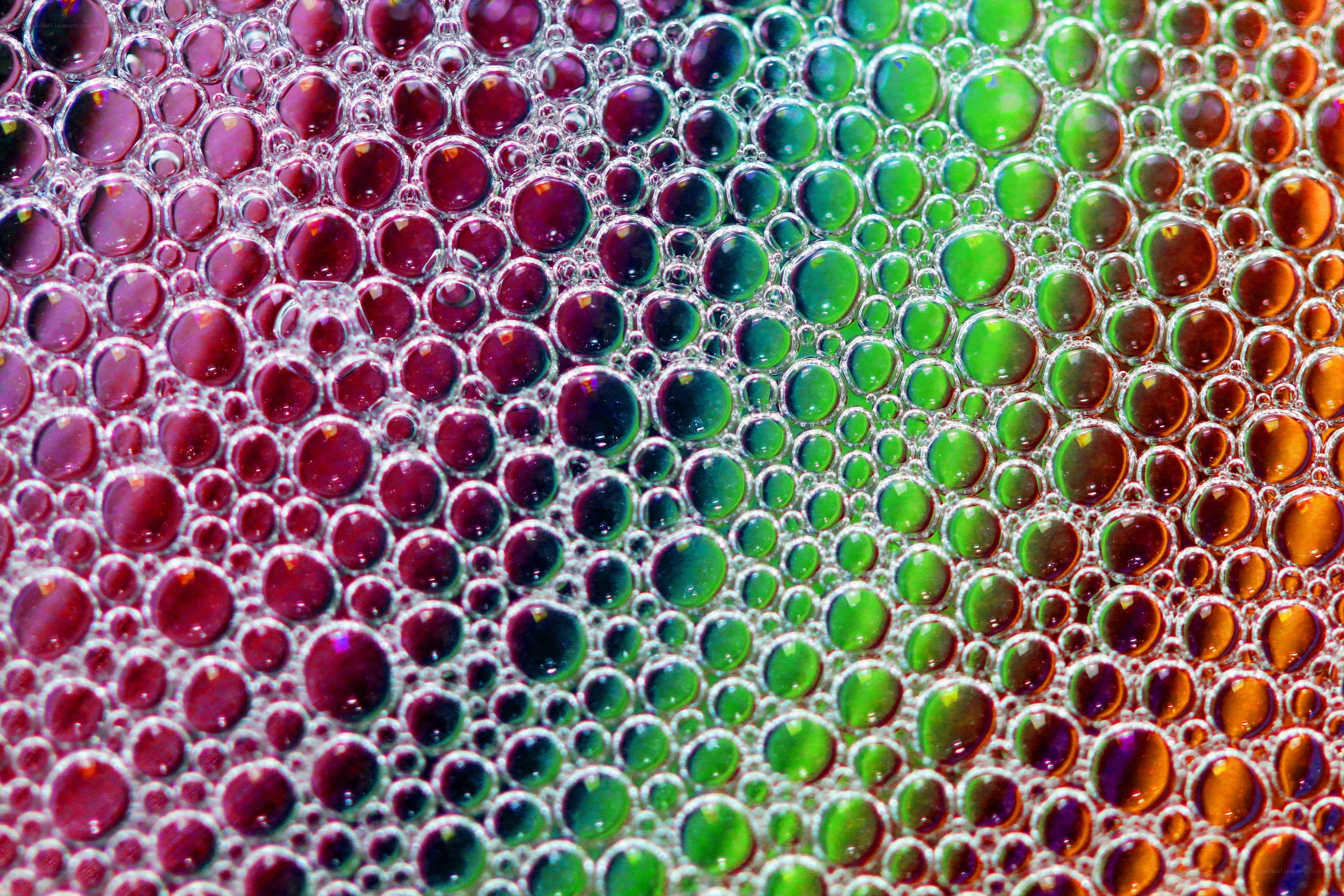Colorful bubble pattern