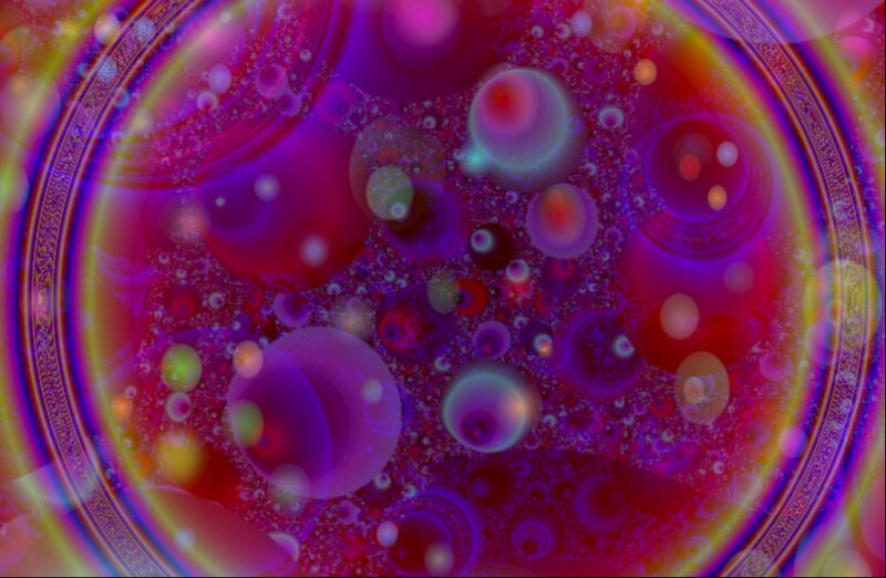 Colorful Bubble Pattern — Purple