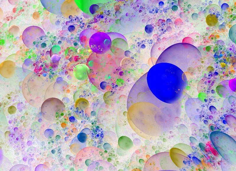 Colorful Bubbles — Blue