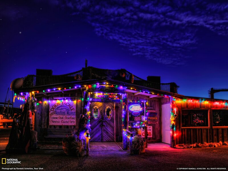 Colorful Building at Night