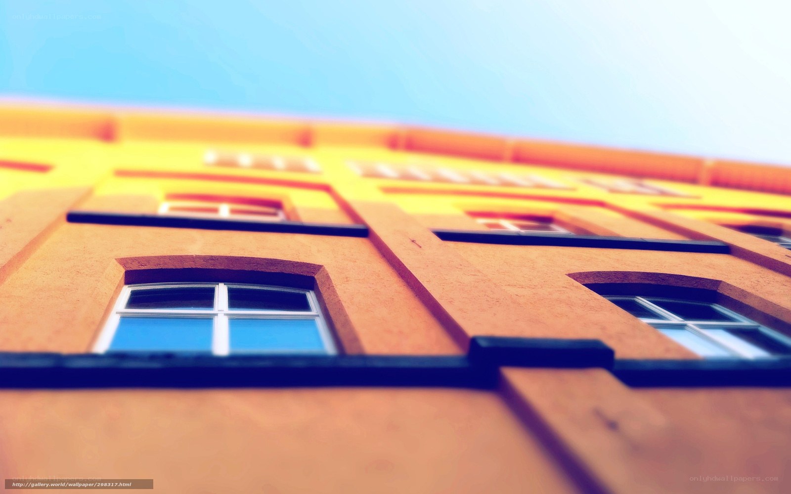 Colorful building facade