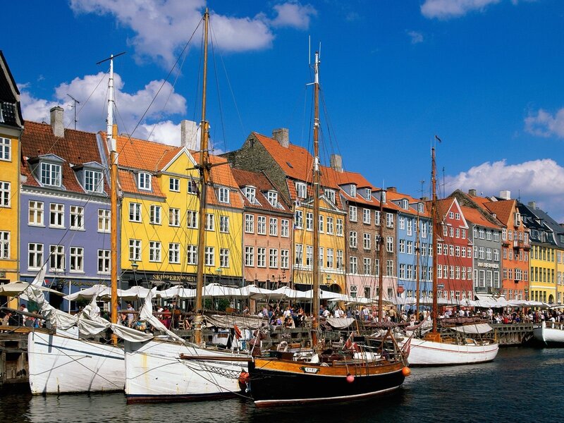 Colorful Buildings and Boats