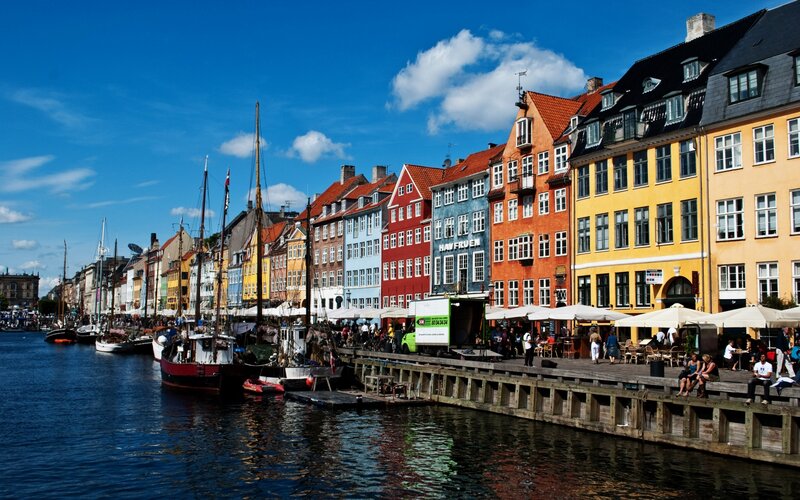 Colorful Buildings at Harbor