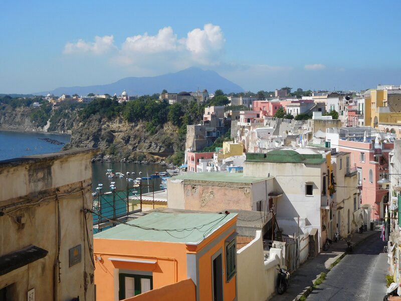 Colorful Buildings by the Sea — Orange