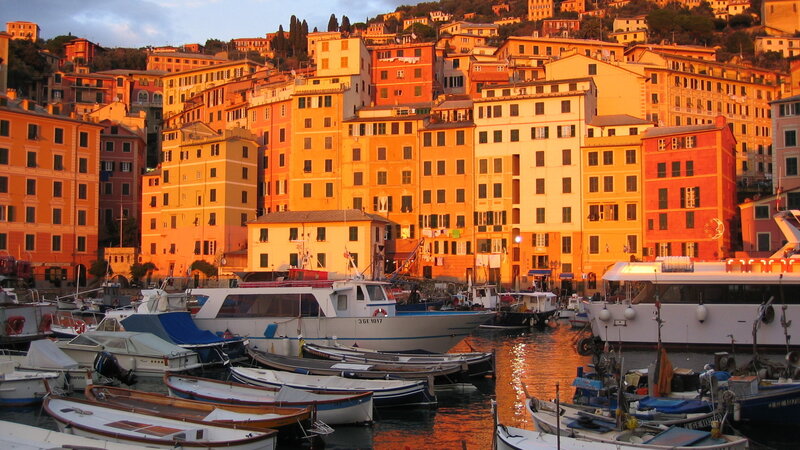 Colorful Buildings in Harbor