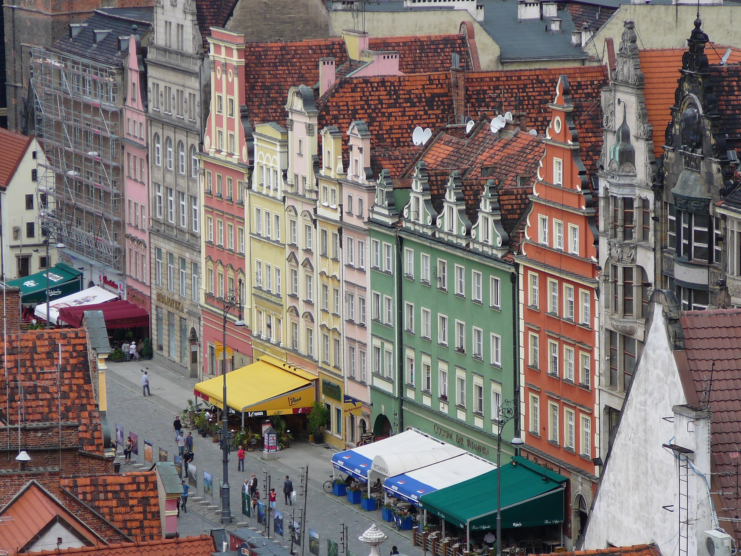 Colorful buildings in old town