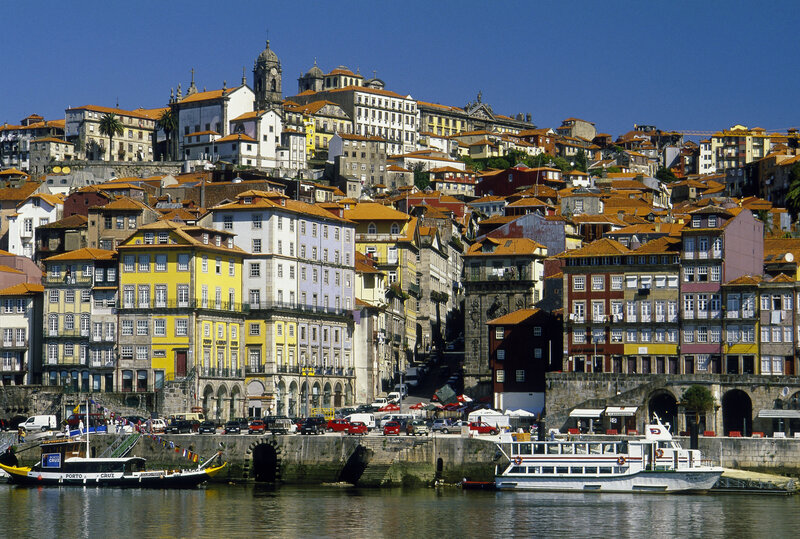 Colorful Buildings on Hillside