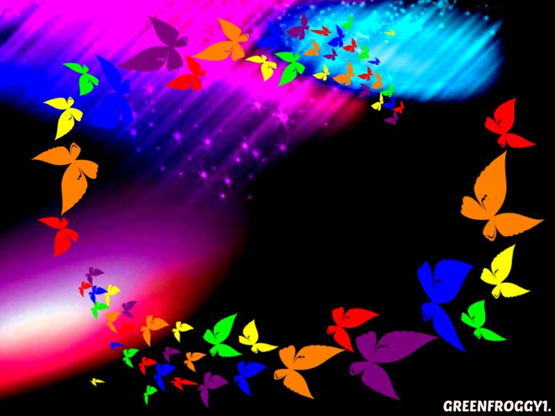 Colorful Butterflies — Purple, Vibrant