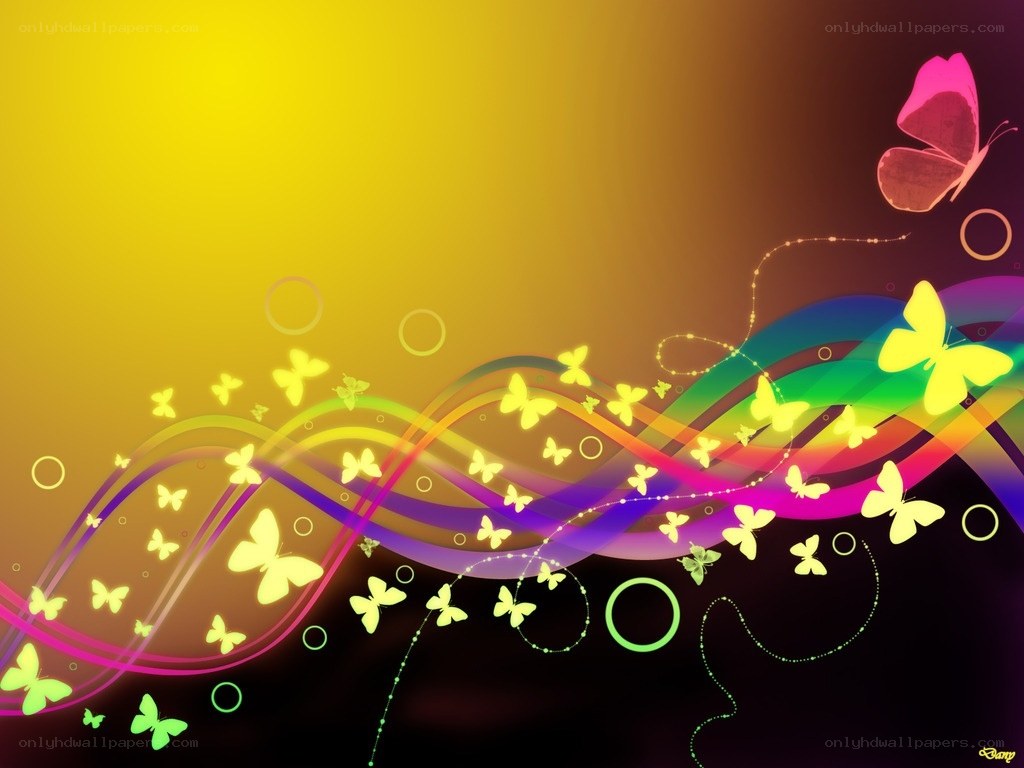 Colorful butterfly abstract background