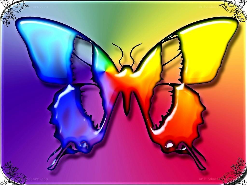 colorful butterfly art