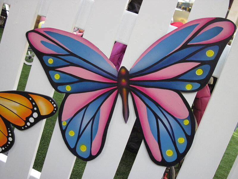 Colorful Butterfly Cutout
