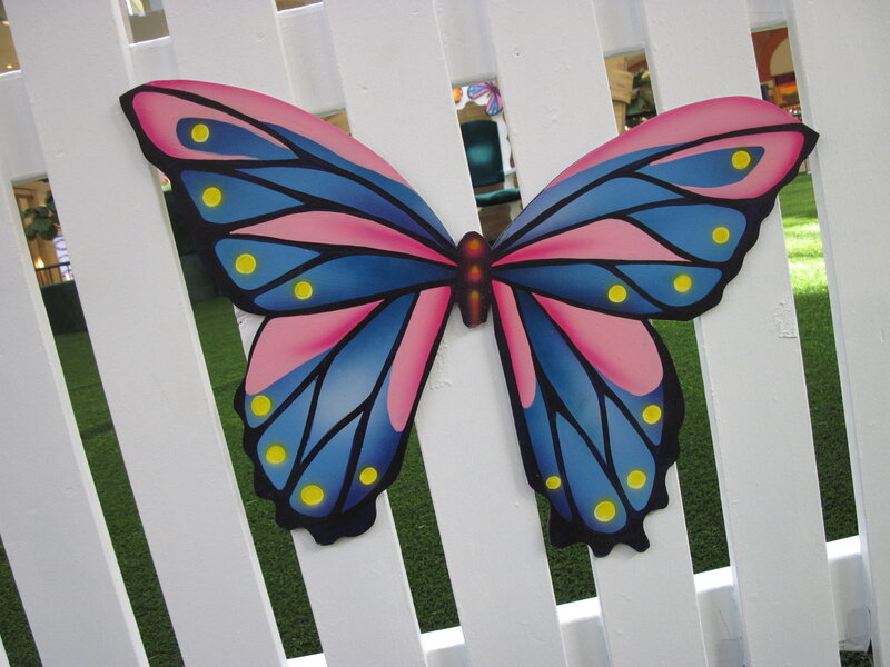 Colorful Butterfly Decoration — Blue, Calm