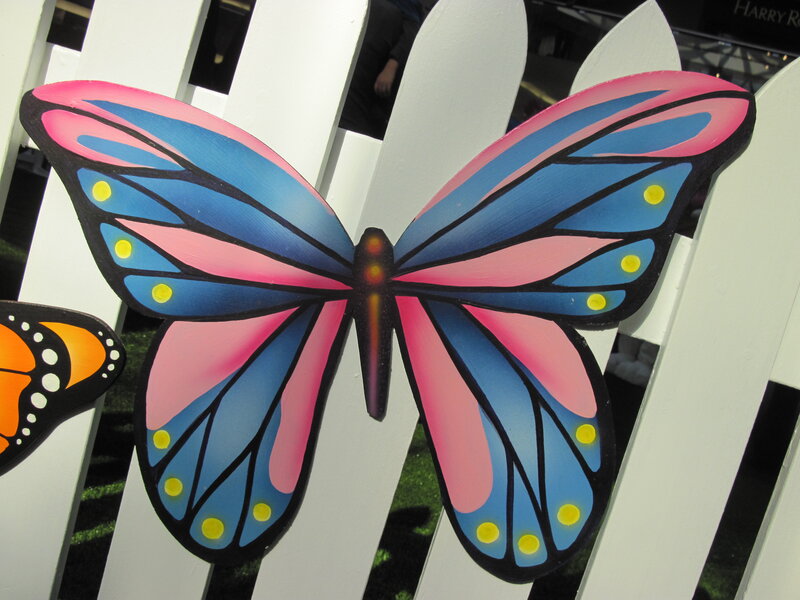 Colorful Butterfly Decoration — Blue
