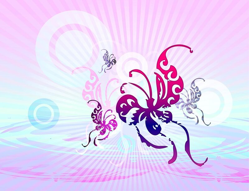 colorful butterfly design