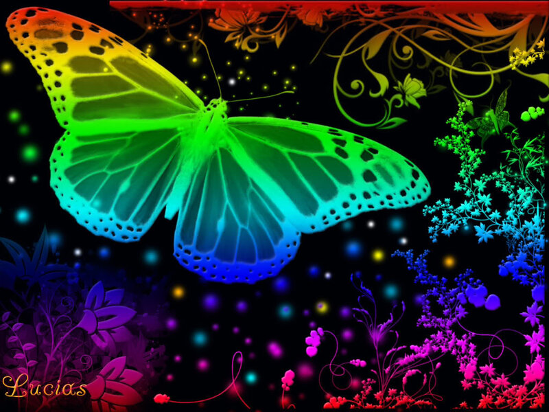 Colorful Butterfly — Green, Vibrant
