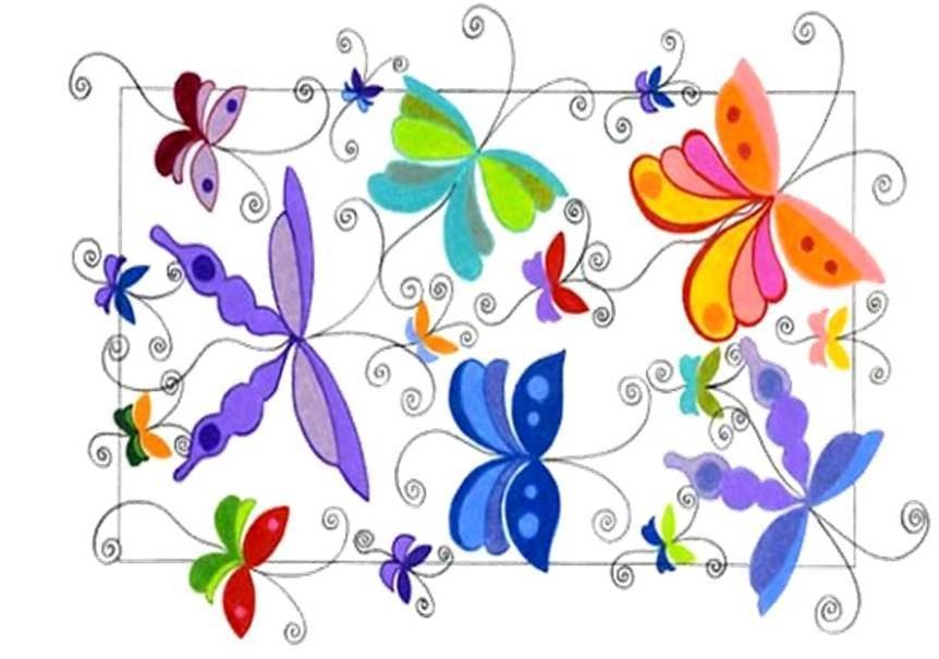 Colorful butterfly illustration
