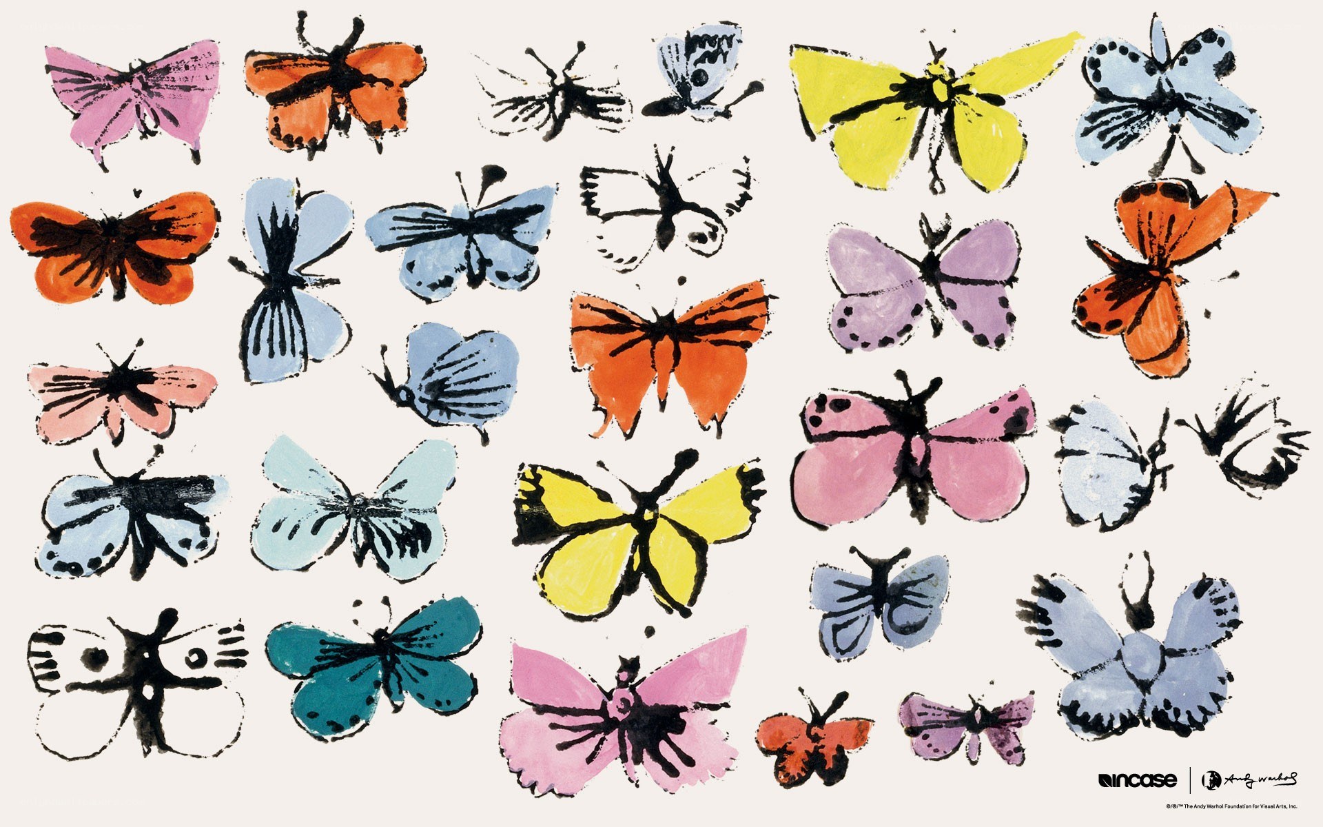 Colorful butterfly illustrations