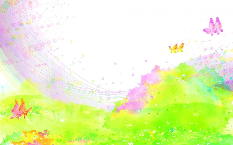 colorful butterfly landscape