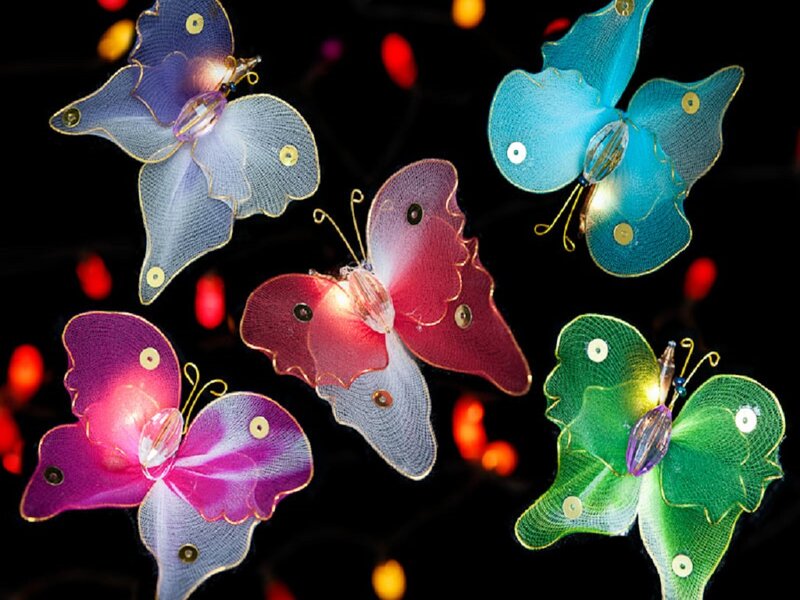 Colorful Butterfly Lights — Purple
