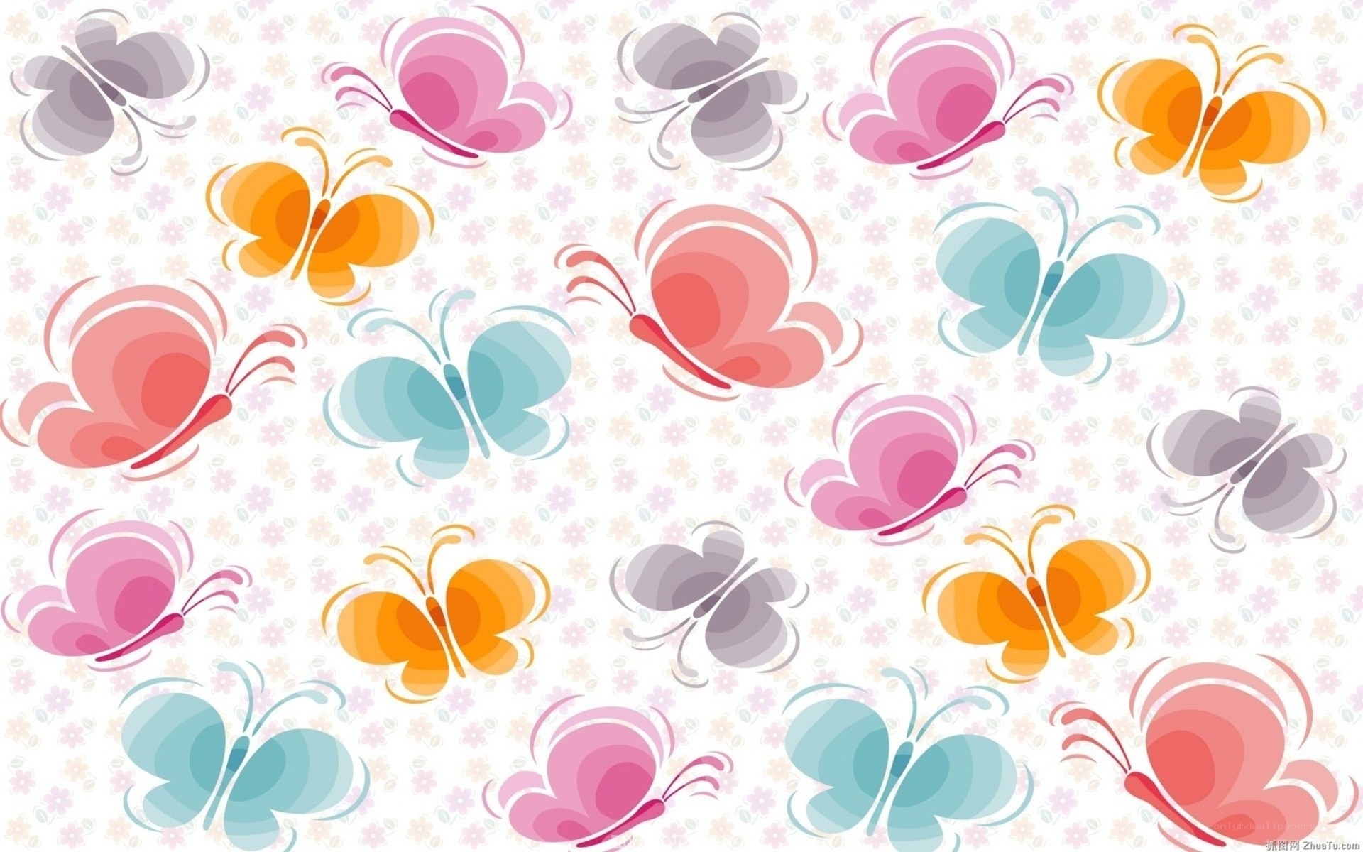 colorful butterfly pattern