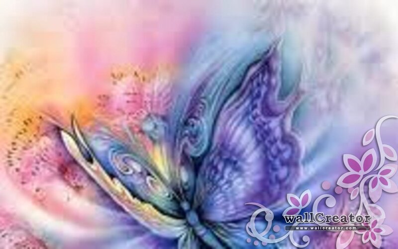 Colorful Butterfly — Purple, Dreamy